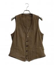 LARDINI (ラルディーニ) 前開きジレ ブラウン サイズ:44