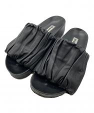 JIL SANDER (ジルサンダー) Leather Slide Sandal ブラック サイズ:不明
