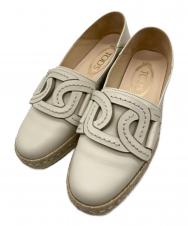 TOD'S (トッズ) KATE 2WAYエスパドリーユ ベージュ サイズ:36