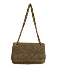 BALLY (バリー) チェーンキルティングショルダーバッグ ベージュ