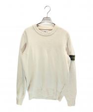 STONE ISLAND (ストーンアイランド) Wool-blend crew-neck sweater ベージュ サイズ:Ⅿ