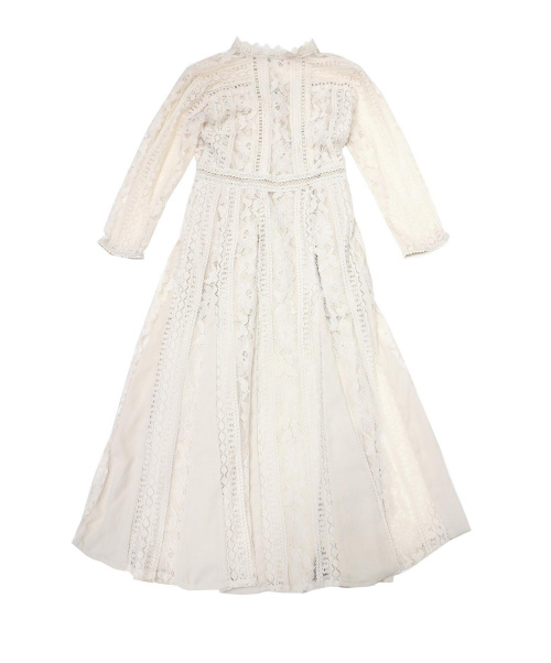 中古 古着通販 Lagunamoon ラグナムーン Mixレースフレアワンピース ベージュ サイズ Size S ブランド 古着通販 トレファク公式 Trefac Fashion