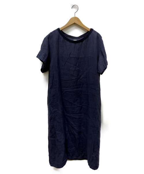 中古 古着通販 Margaret Howell マーガレットハウエル 半袖リネンワンピース ネイビー サイズ Size F ブランド 古着通販 トレファク公式 Trefac Fashion