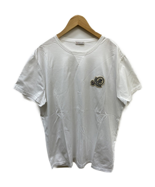 MONCLER（モンクレール）MONCLER (モンクレール) ロゴワッペンTシャツ ホワイト サイズ:3XLの古着・服飾アイテム