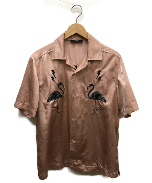 diesel pink flamingo shirt