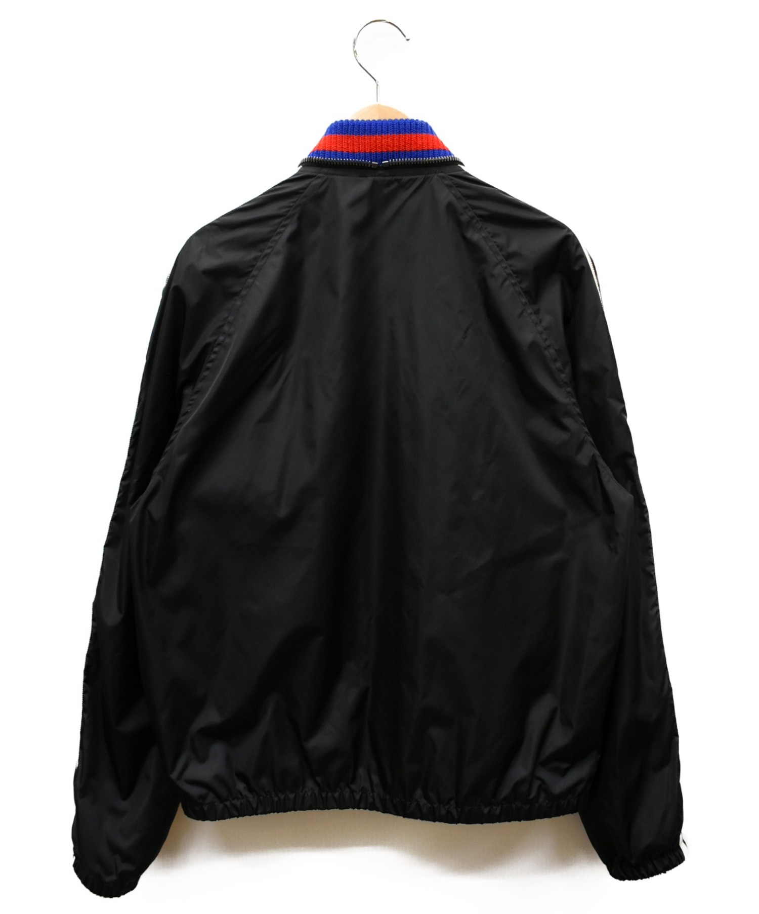GUCCI (グッチ) リブカラーボンバージャケット ブラック サイズ:46