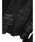 中古・古着 GUCCI (グッチ) リアルムートンライダースジャケット ブラック サイズ:SIZE 38：59800円
