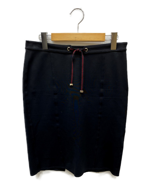 GUCCI（グッチ）GUCCI (グッチ) ラインストラップスカート ネイビー サイズ:SIZE Mの古着・服飾アイテム
