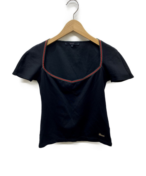GUCCI（グッチ）GUCCI (グッチ) シェリーラインTシャツ ブラック サイズ:SIZE Sの古着・服飾アイテム