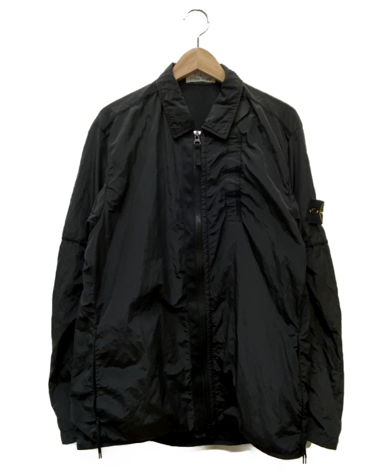 STONE ISLAND (ストーンアイランド) ナイロンメタルジャケット ブラック サイズ:SIZE L