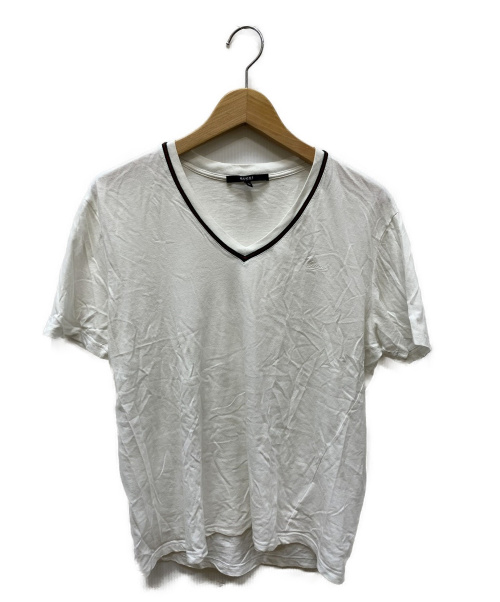 GUCCI（グッチ）GUCCI (グッチ) VネックTシャツ ホワイト サイズ:SIZE Mの古着・服飾アイテム