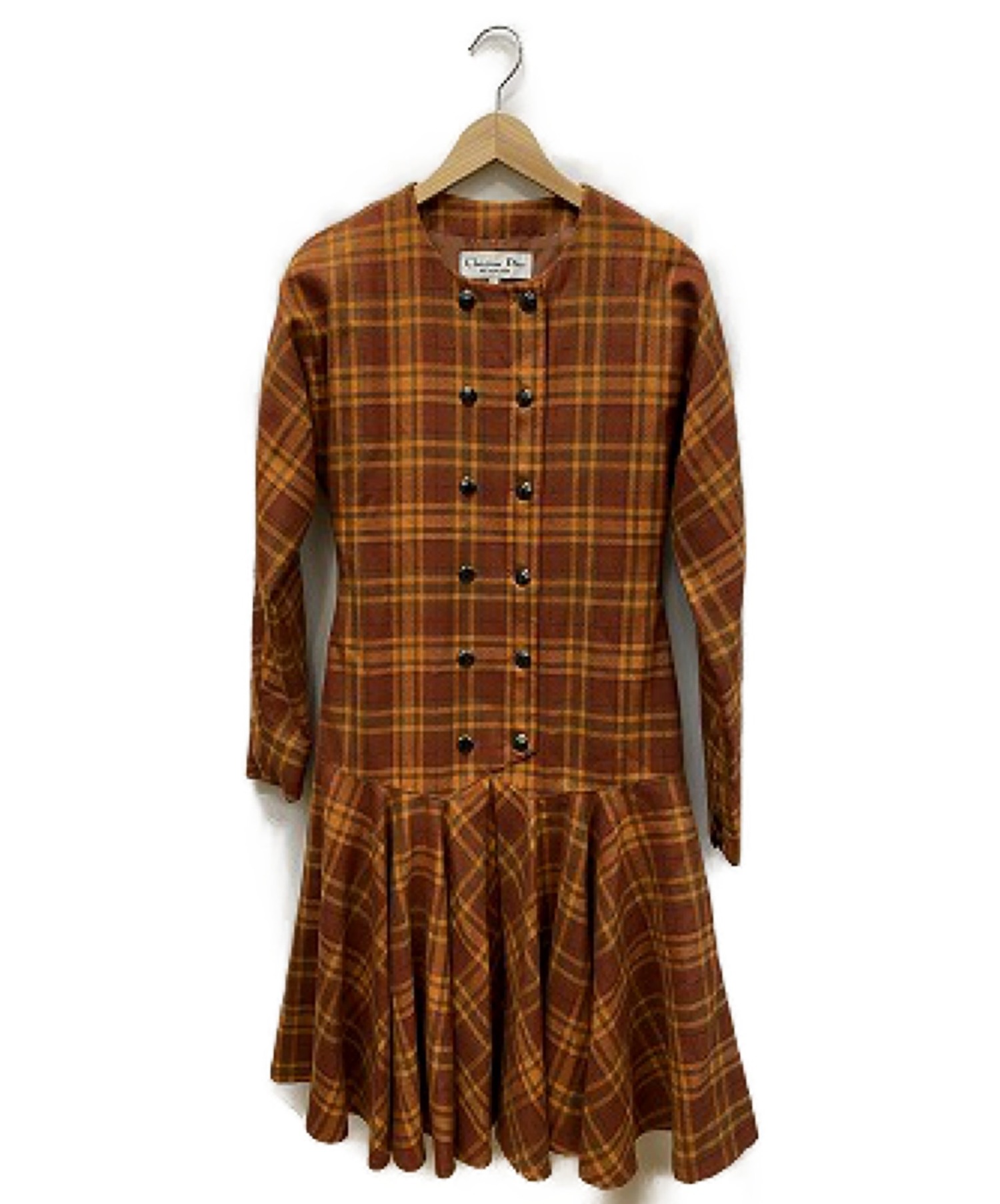 中古 古着通販 Christian Dior クリスチャンディオール ブラウスワンピース ベージュ サイズ Size M ブランド 古着通販 トレファク公式 Trefac Fashion
