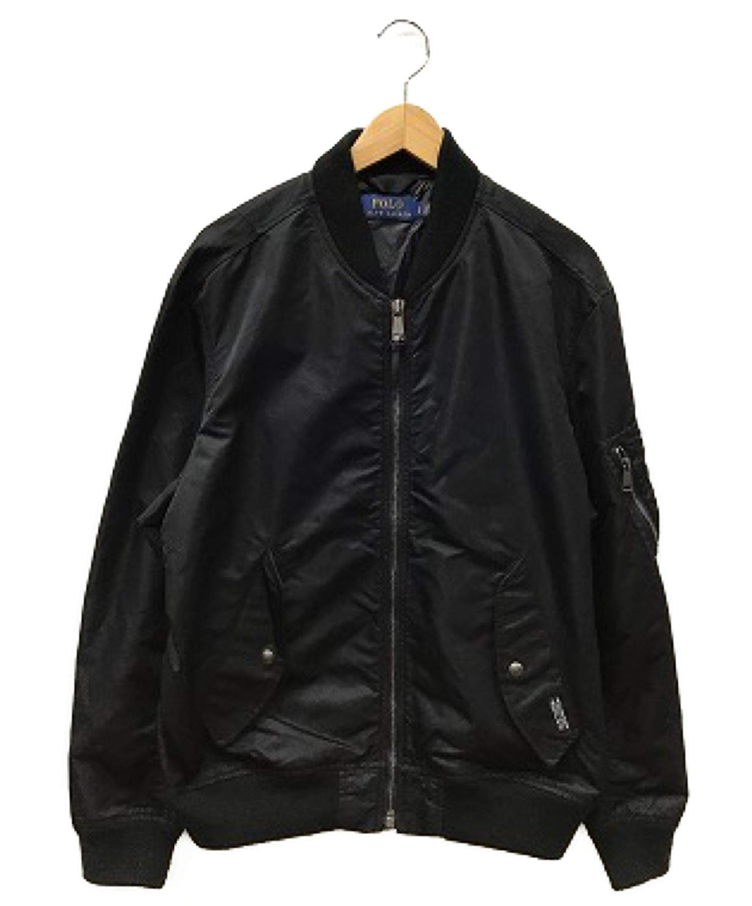 POLO RALPH LAUREN (ポロラルフローレン) MA-1ジャケット ブラック サイズ:L