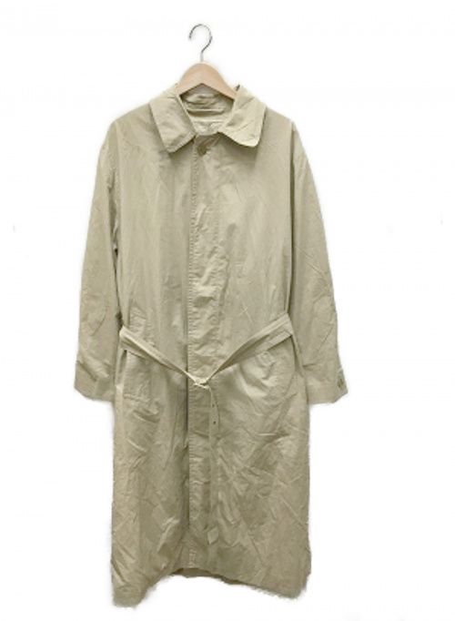 HERMES（エルメス）HERMES (エルメス) ステンカラーコート ベージュ サイズ:46の古着・服飾アイテム