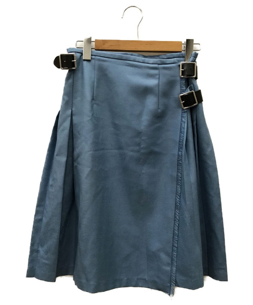 ONEIL OF DUBLIN（オニールオブダブリン）ONEIL OF DUBLIN (オニールオブダブリン) ラップスカート スカイブルー サイズ:42の古着・服飾アイテム