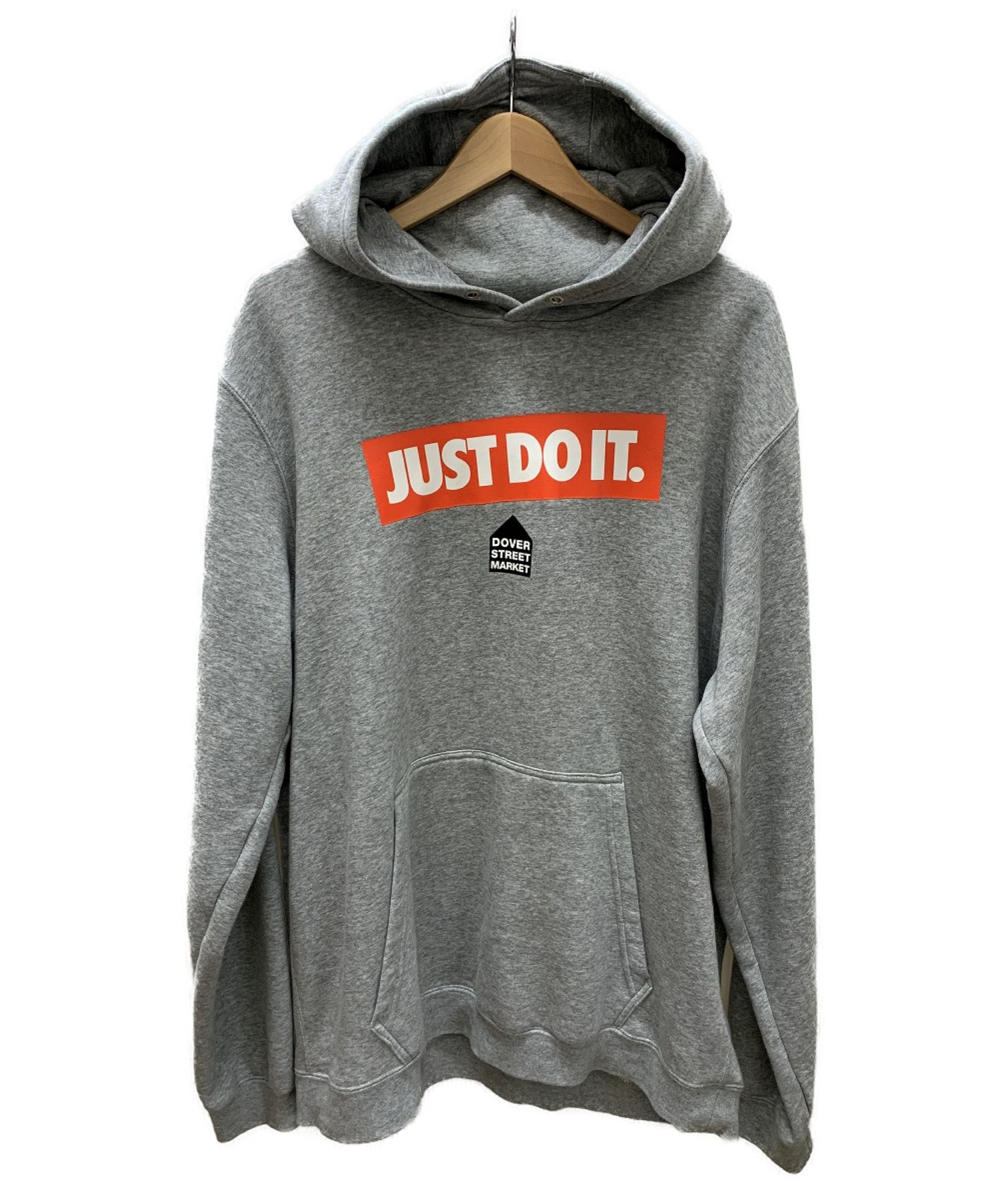 中古 古着通販 Nike Dover Street Market ナイキ ドバーストリートマーケット コラボプルオーバーパーカー グレー オレンジ サイズ Xl ブランド 古着通販 トレファク公式 Trefac Fashion