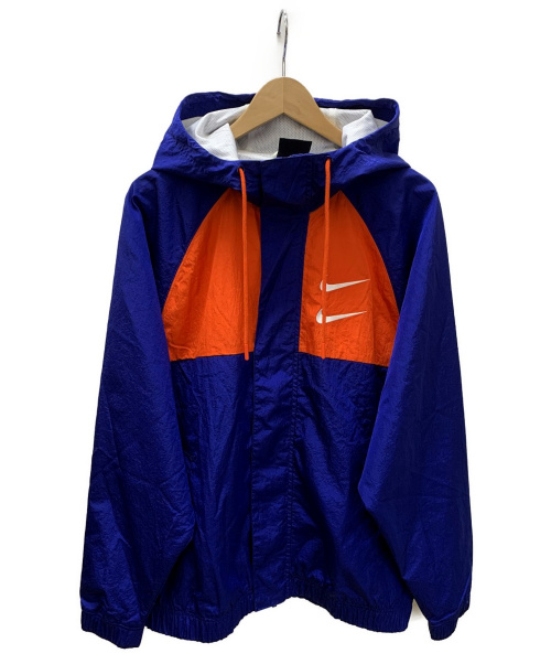 中古 古着通販 Nike ナイキ フーデッドウーブンジャケット ブルー オレンジ サイズ Size L ブランド 古着通販 トレファク公式 Trefac Fashion