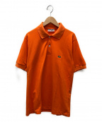 LACOSTE（ラコステ）の古着「鹿の子ポロシャツ」｜オレンジ