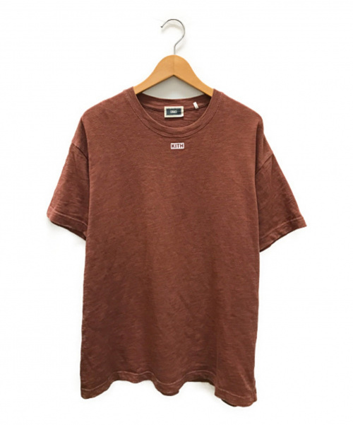 KITH（キス）KITH (キス) フロントロゴTシャツ ブラウン サイズ:Mの古着・服飾アイテム