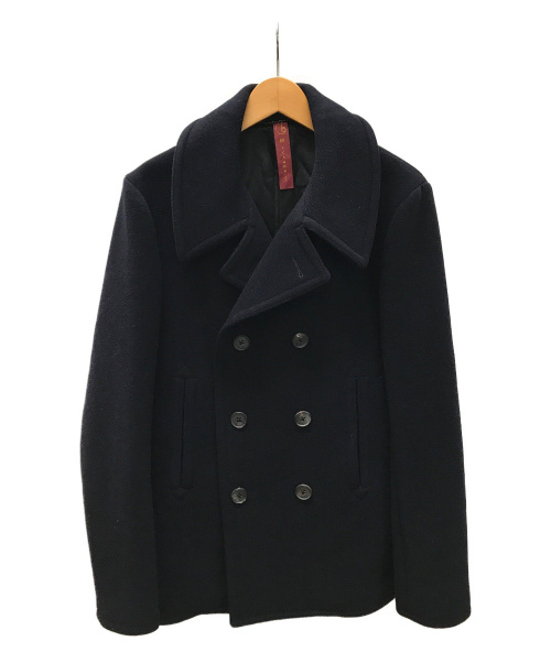 HENDER SCHEME（エンダースキーマ）HENDER SCHEME (エンダースキーマ) Pコート ブラック サイズ:SIZE L 秋物の古着・服飾アイテム