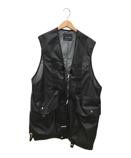 ALMOSTBLACK（オールモストブラック）ALMOSTBLACK (オールモストブラック) long vest / black ブラック サイズ:1の古着・服飾アイテム