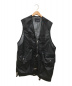 ALMOSTBLACK（オールモストブラック）の古着「long vest / black」｜ブラック