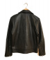 BARNYARDSTORM (バンヤードストーム) ラムレザーライダースジャケット ブラック サイズ:1：5800円