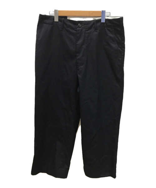 TONE（トーン）TONE (トーン) Cotton twill wide trouser ブラック サイズ:3の古着・服飾アイテム