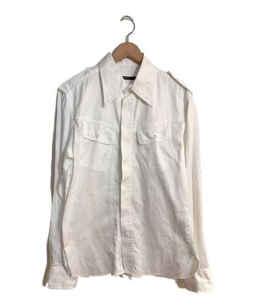 GUCCI（グッチ）GUCCI (グッチ) コットンシャツ ホワイト サイズ:40の古着・服飾アイテム