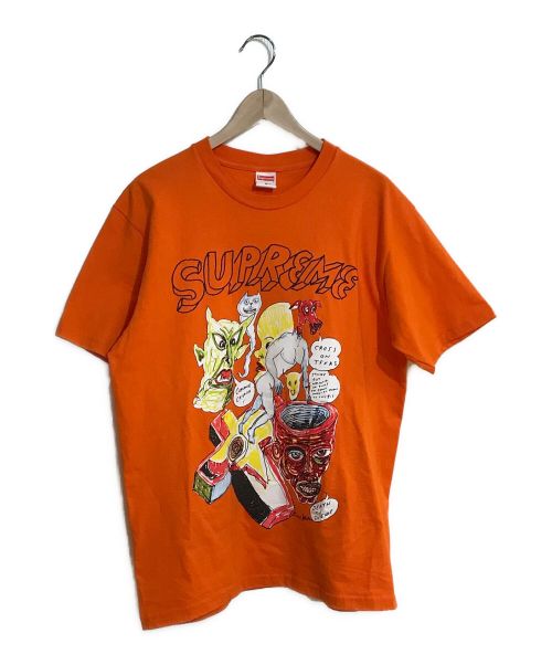 SUPREME（シュプリーム）SUPREME (シュプリーム) プリントTシャツ オレンジ サイズ:SIZE Mの古着・服飾アイテム