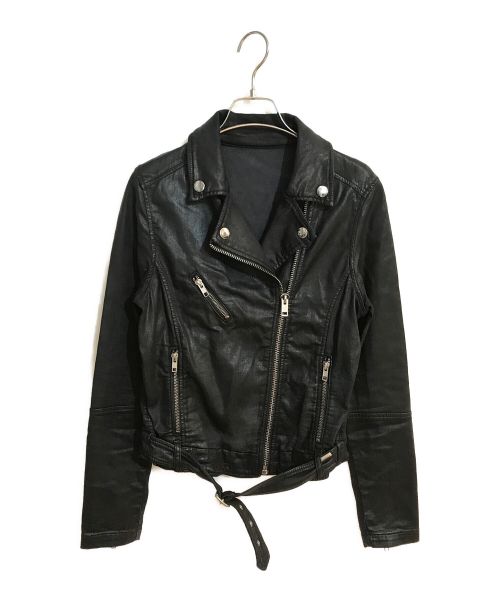 DIESEL（ディーゼル）DIESEL (ディーゼル) ライダースジャケット ブラック サイズ:表記なしの古着・服飾アイテム