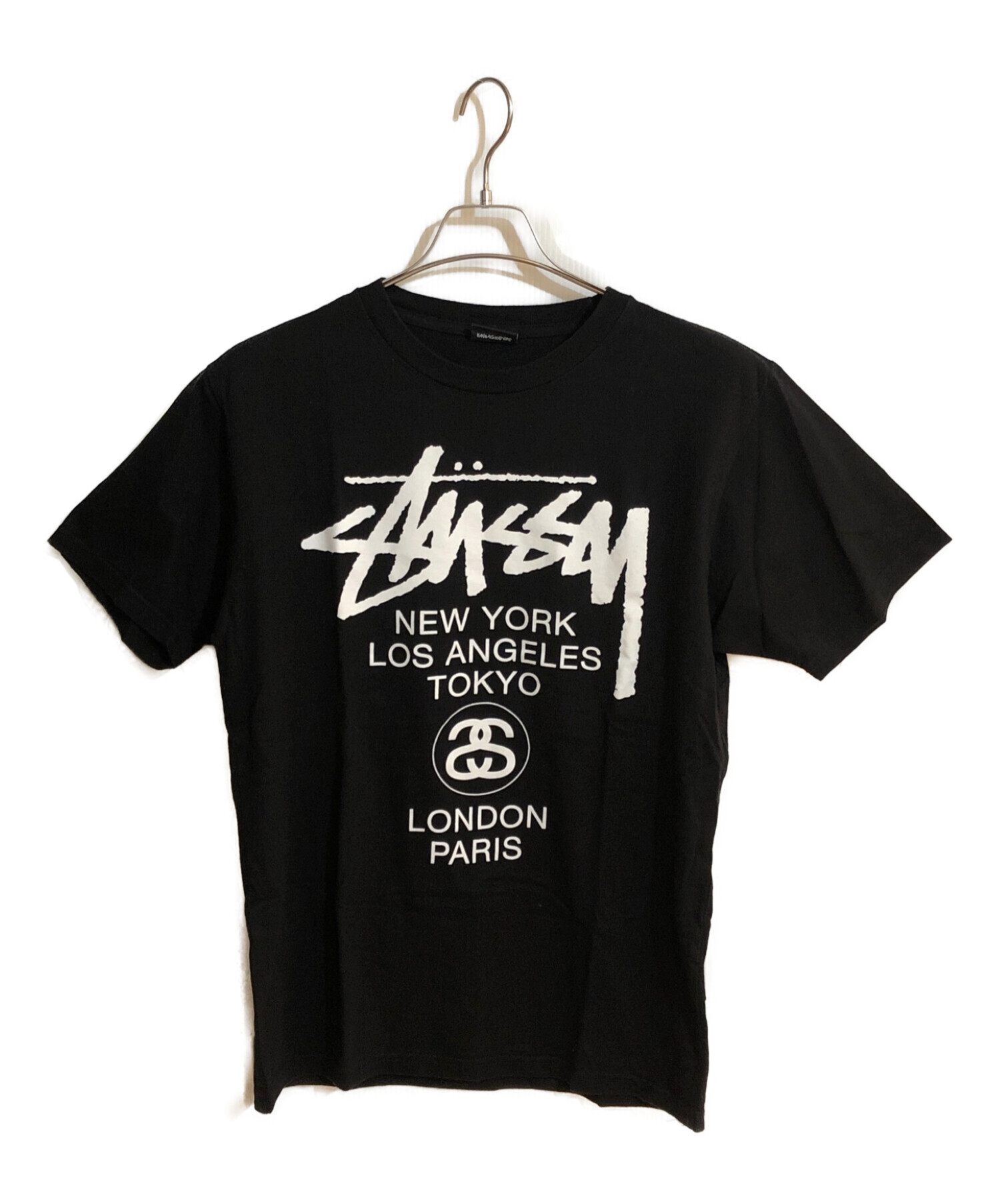 stussy (ステューシー) プリントTシャツ ブラック サイズ:SIZE S