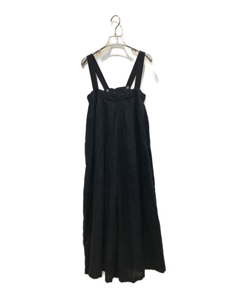 TODAYFUL（トゥデイフル）TODAYFUL (トゥデイフル) リネンワイドサロペット ブラック サイズ:38の古着・服飾アイテム