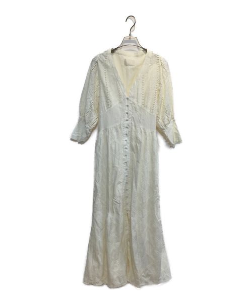 Ameri（アメリ）Ameri (アメリ) MEDI CRUMPLE COTTON LACE DRESS/メディ クランプル コットンレースドレス ベージュ サイズ:表記なしの古着・服飾アイテム