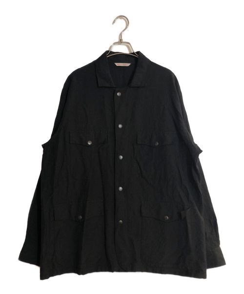 riprap（リップラップ）riprap (リップラップ) リネンウールハンティングジャケット ブラック サイズ:表記なしの古着・服飾アイテム
