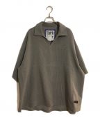 TIGHTBOOTH PRODUCTIONタイトブースプロダクション）の古着「OMBRE ROLL UP SHIRT/OMBRE ロール アップ シャツ」｜グレー×ブラック