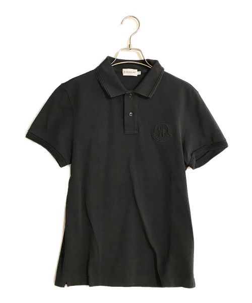 MONCLER（モンクレール）MONCLER (モンクレール) ポロシャツ ブラック サイズ:SIZE Sの古着・服飾アイテム