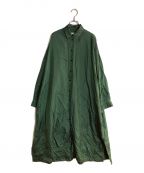 JIL SANDERジルサンダー）の古着「Green Packaway Shirt Dress/グリーンパックアウェイシャツドレス」｜グリーン