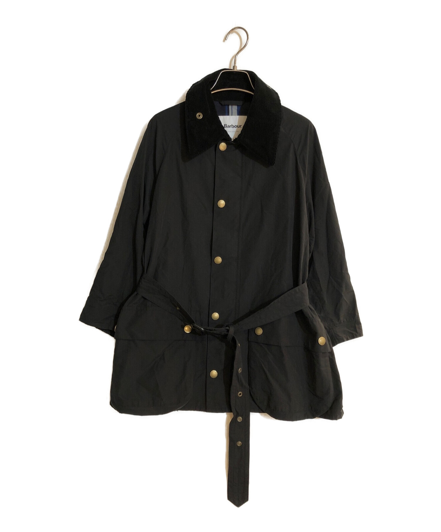 Barbour (バブアー) 別注OS BEDALE BELTED JACKET/ビデイルジャケット ブラック サイズ:36