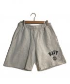 BUZZ RICKSON'S×BEAMSバズリクソンズ×ビームス）の古着「US Navy Sweat Shorts/スウェットショーツ」｜グレー
