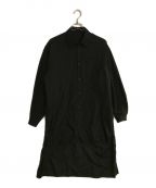 YOHJI YAMAMOTO（ヨウジヤマモト）の古着「キュプラクロス スタッフシャツ」｜ブラック