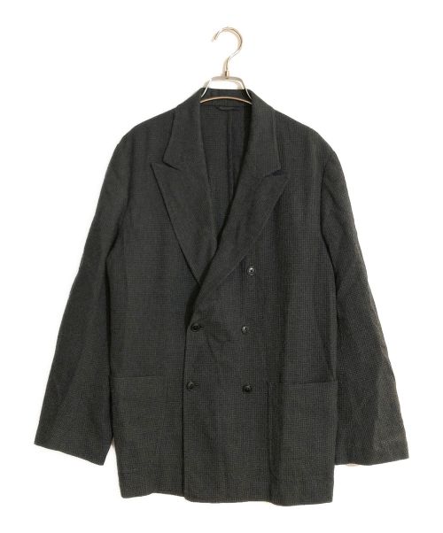 COMOLI（コモリ）COMOLI (コモリ) 強縮ウールダブルブレステッドジャケット グレー サイズ:SIZE 2の古着・服飾アイテム
