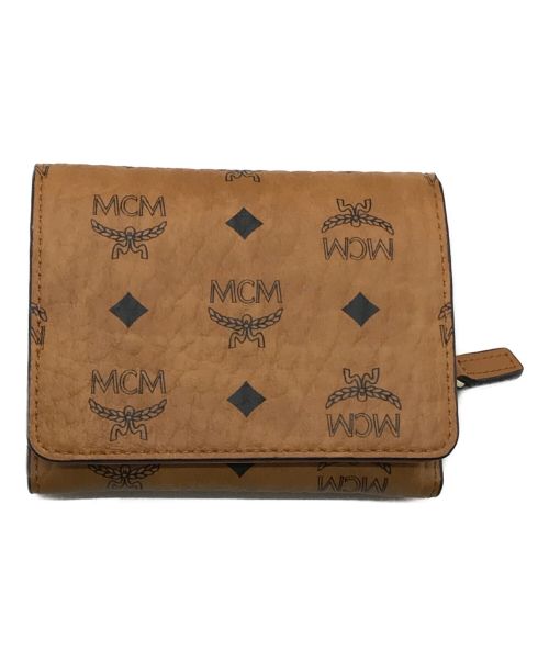MCM（エムシーエム）MCM (エムシーエム) 3つ折り財布 ブラウンの古着・服飾アイテム