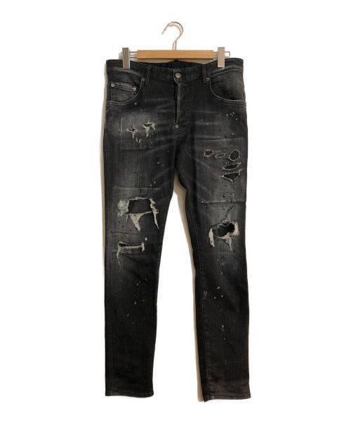 DSQUARED2（ディースクエアード）DSQUARED2 (ディースクエアード) Skater Jeans/スケータージーンズ  グレー サイズ:SIZE　　48の古着・服飾アイテム