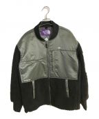 THE NORTHFACE PURPLELABELザ・ノースフェイス パープルレーベル）の古着「Wool Boa Fleece Denali Jacket/ウールボアフリースデナリジャケット」｜ブラック×グリーン