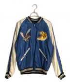 東洋エンタープライズトウヨウエンタープライズ）の古着「Early 1950s Style Acetate Souvenir Jacket」｜ブルー