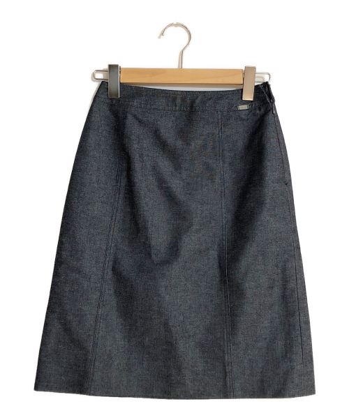 CHANEL（シャネル）CHANEL (シャネル) 台形スカート ネイビー サイズ:SIZE 36の古着・服飾アイテム