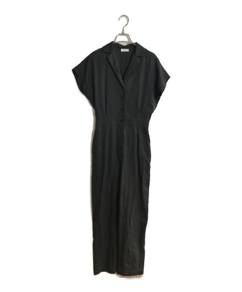 BALLSEY（ボールジィ）BALLSEY (ボールジィ) セルロースツイル ジャンプスーツ ブラック サイズ:36の古着・服飾アイテム