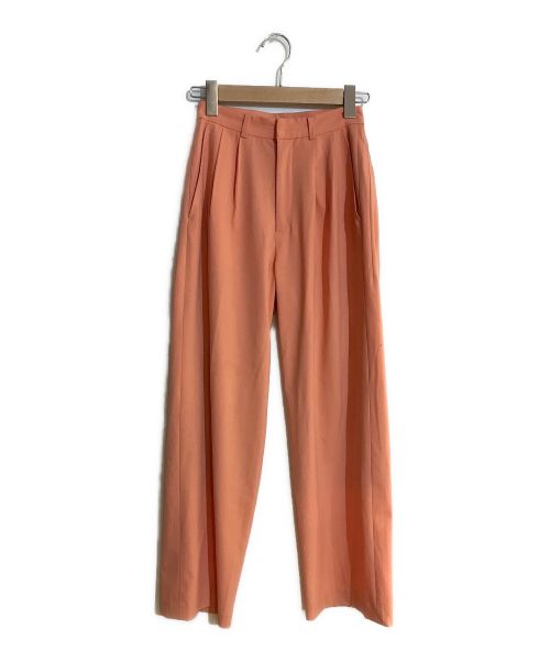 CLANE（クラネ）CLANE (クラネ) BASIC TUCK PANTS/ベーシックタックパンツ オレンジ サイズ:SIZE 0の古着・服飾アイテム