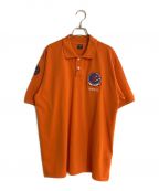 AVIREXアヴィレックス）の古着「TOP GUN FLAG/トップガンフラッグポロシャツ」｜オレンジ
